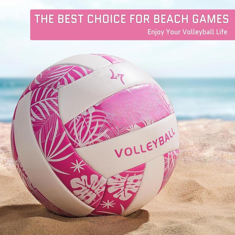 Volleyball Soft Beach Volleyball - Official Size for School, Indoor, Outdoor and Play  Gym Workout - Play for Girls, Adults and Family.