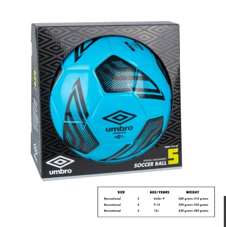 Umbro Diamond Viper Size 5 Soccer Ball, Blue