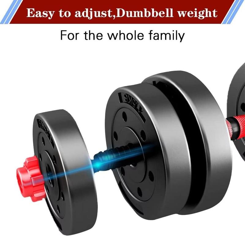 Adjustable-Dumbbells-Sets, 20 30 40 60 80lbs Free Weights-Dumbbells Set of 2 Convertible To Barbell A Pair of Lightweight for Home Gym