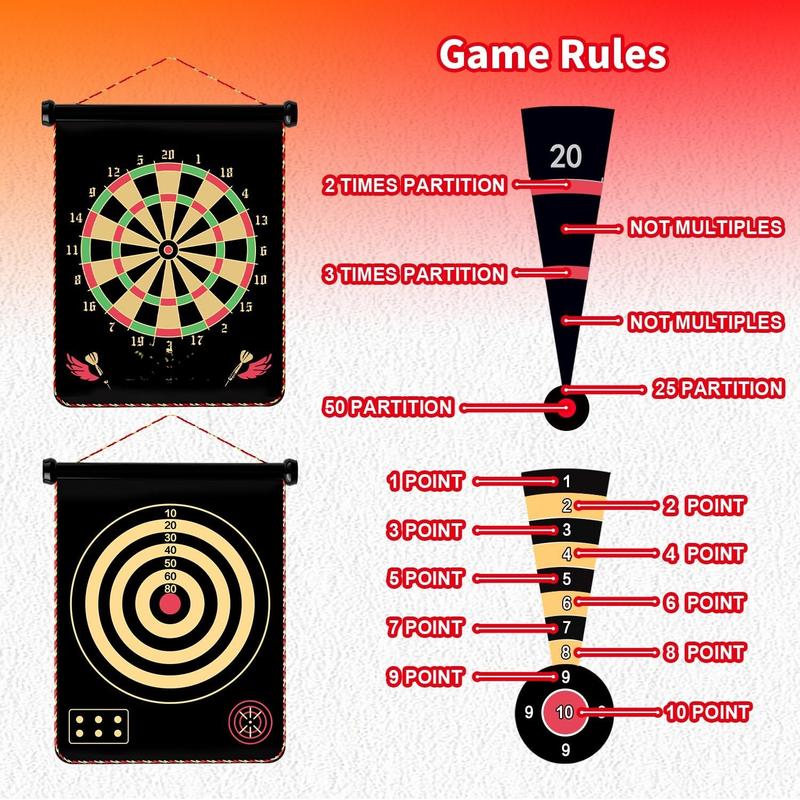 Magnetic Dart Board Outdoor Games for Kids Darts Set with 12 Darts, Gifts for Teenage Boys Teen Boys Gifts Ideas Toys Gifts for 8 9 10 11 12 13 Year Old Boys and Girls