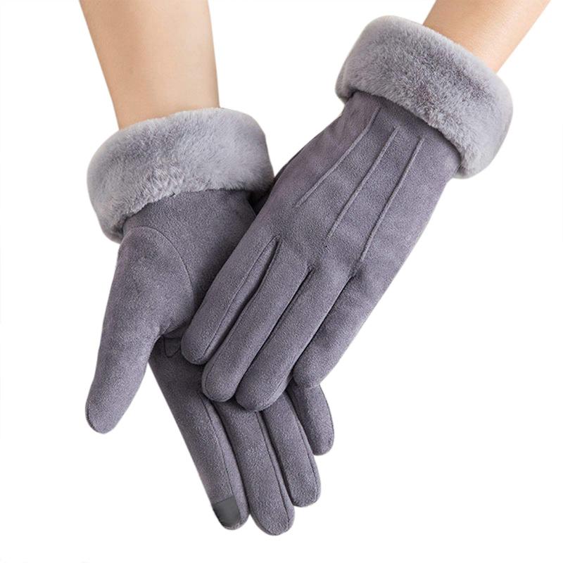 Womens Gloves Winter Touchscreen Texting Phone Windproof Gloves Soft Fleece Lined Cold Weather Thermal Warm Gloves for Running Driving Hiking Skiing