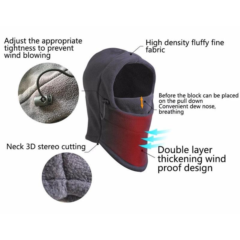 Solid Color Windproof Balaclava Hat, Casual Winter Neck Warmer Hat for Men & Women, Lightweight Warm Winter Helmet Hat for Skiing & Outdoor Enthusiasts