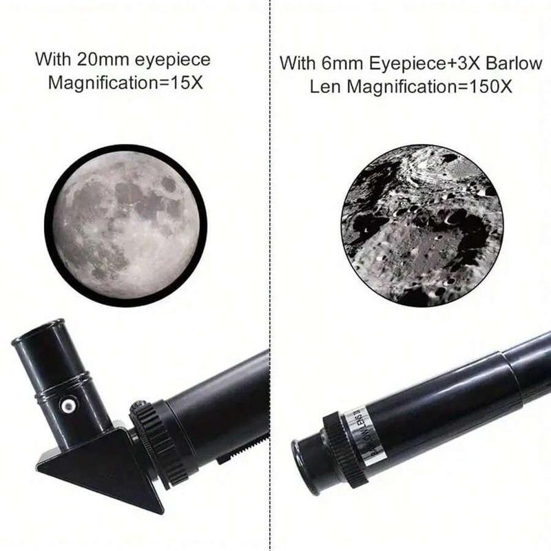 Professional Astronomical Telescope, High Magnification Astronomical Telescope with Tripod & Phone Clip, Outdoor Camping & Hiking Equipment