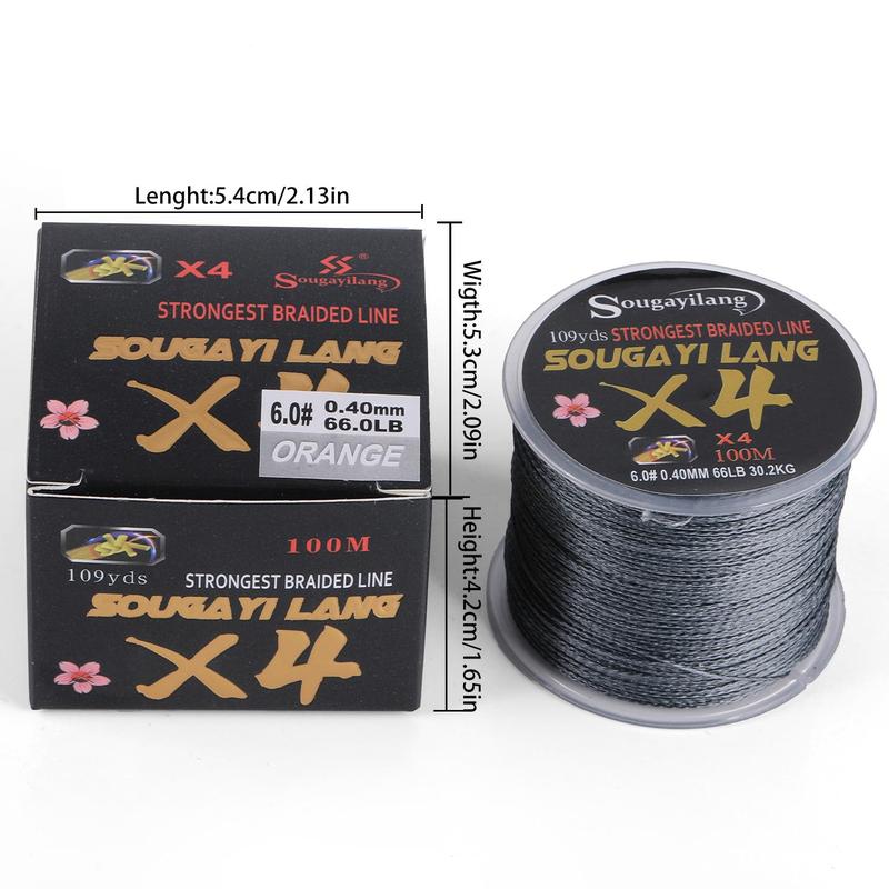 4-strand Fishing Line, Super Strong Fishing Long-range Casting Line, Fishing Accessories for Fishing Enthusiasts, Flyfishing, Fishing Equipment