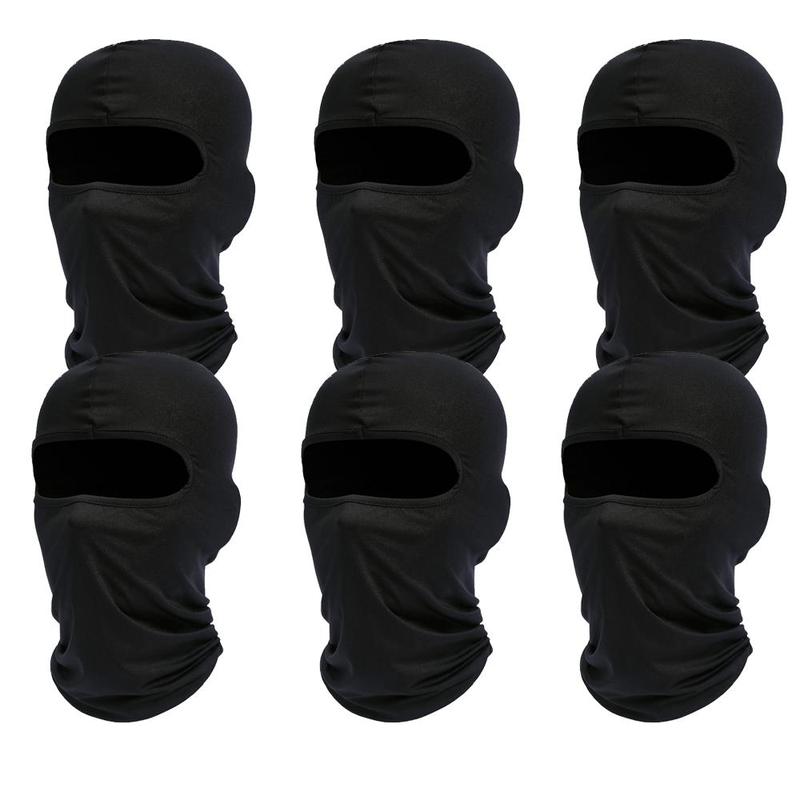 Ski Mask Hat, 6 Counts Summer Full Face Outdoor Mask, Balaclava Mask for Outdoor Motorcycle Cycling, Facial Protection Equipment