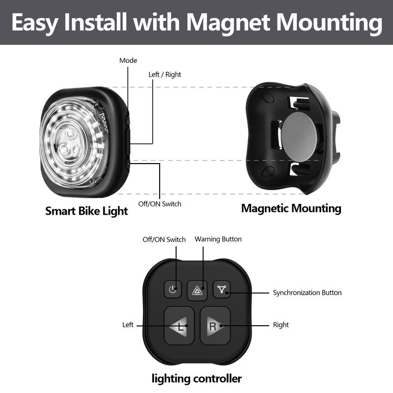 Pathventure  Smart Bicycle Light Performance as Car light With Turning Singal and Double Flash Alarm