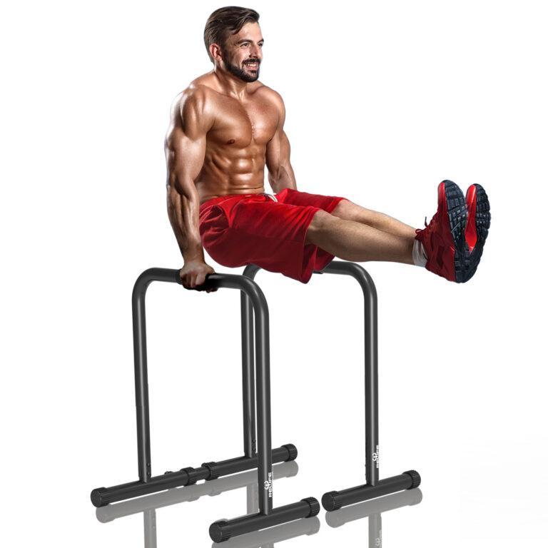 Relife Sports Dip Station Functional Heavy Duty Dip Stands Fitness Workout Dip bar Station Stabilizer Parallette Push Up Stand