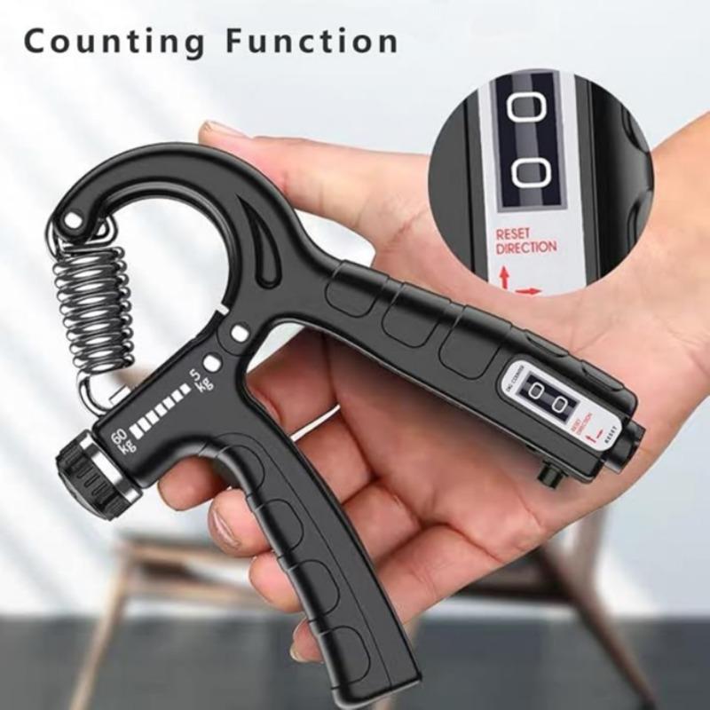 Adjustable Counting Hand Gripper, 1 Count Rubber-coated Electronic Counting Hand Grip, Easy to Use, Portable Fitness Equipment for Home Gym