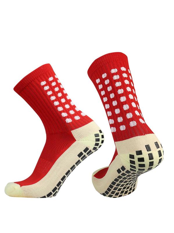 Men's Non-slip Grip Sock Soccer, Breathable Athletic Football Socks, Summer Compression Socks