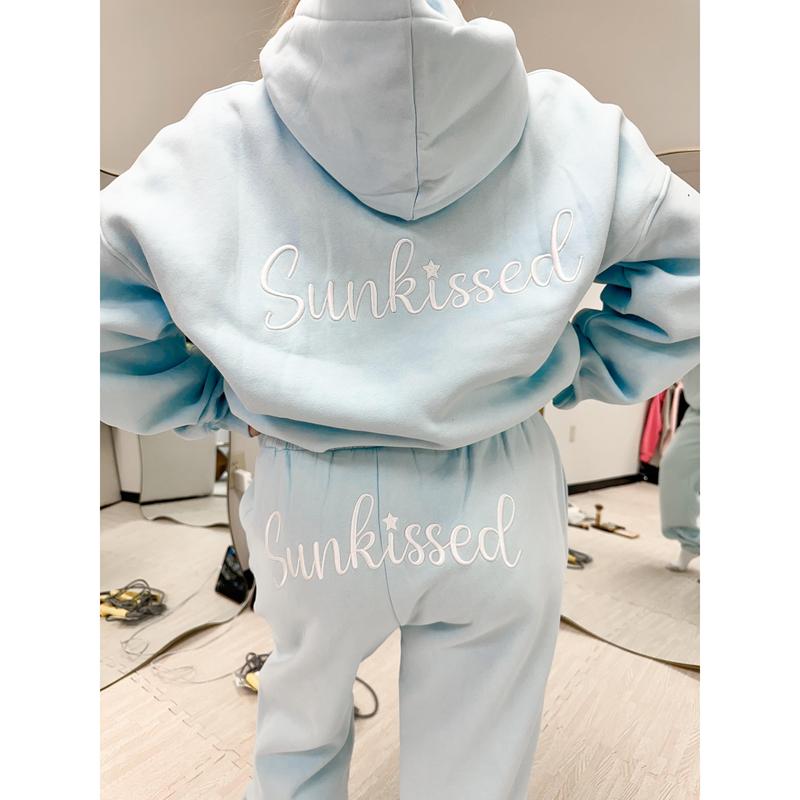 Sunkissed Cursive Embroider Jogger Sweatpants