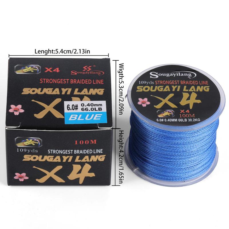 4-strand Fishing Line, Super Strong Fishing Long-range Casting Line, Fishing Accessories for Fishing Enthusiasts, Flyfishing, Fishing Equipment