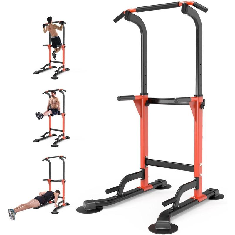 A Pull Up Dip Station For Home Gym Strength Training Fitness Workout Station Chin-Ups Push-Ups Pull-Ups Dip-Ups 330LBS T055CDC