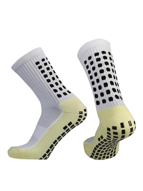 Men's Non-slip Grip Sock Soccer, Breathable Athletic Football Socks, Summer Compression Socks