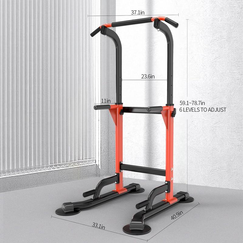 A Pull Up Dip Station For Home Gym Strength Training Fitness Workout Station Chin-Ups Push-Ups Pull-Ups Dip-Ups 330LBS T055CDC