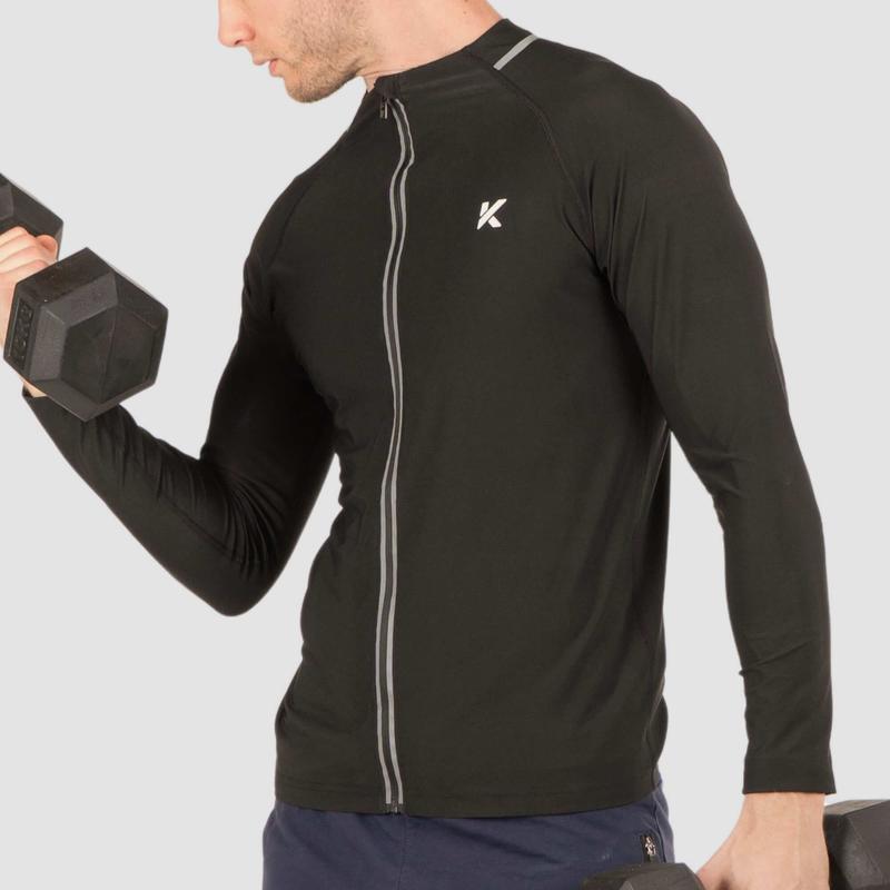 Kewlioo Pro Sauna Jacket for Men (Full Half Zip)