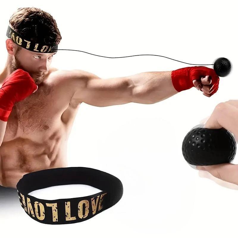 Head-mounted Boxing Ball, Stress Relief Punching Ball, Boxing Training Equipment for Home Gym Workout, Punching Ball for Men & Women