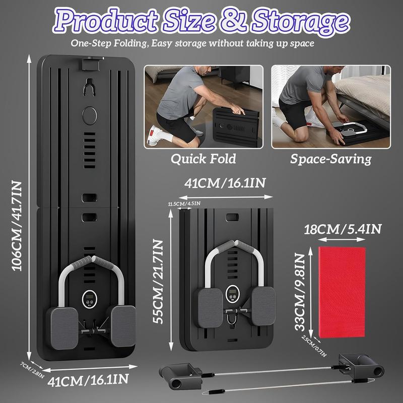 Multi-functional Ab Exercise Board, Home Pilates Reformer, Abs Workout Equipment for Abdominal & Core StrengthTraining Foldable,  board fitness