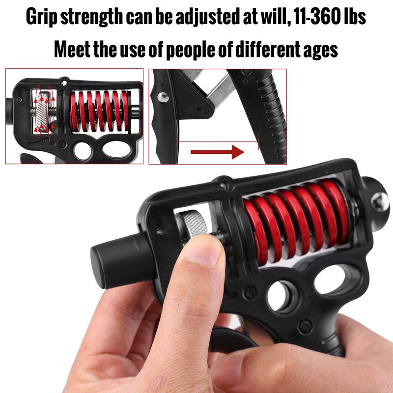 11-360 lbs Adjustable Heavy Hand Gripper Grip Strengthener Finger Expander Train Adjustable Hand hand grip