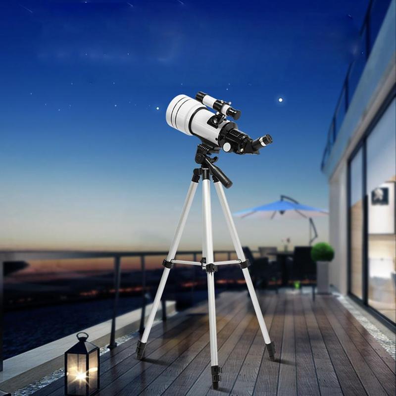 Professional Astronomical Telescope, High Magnification Astronomical Telescope with Tripod & Phone Clip, Outdoor Camping & Hiking Equipment