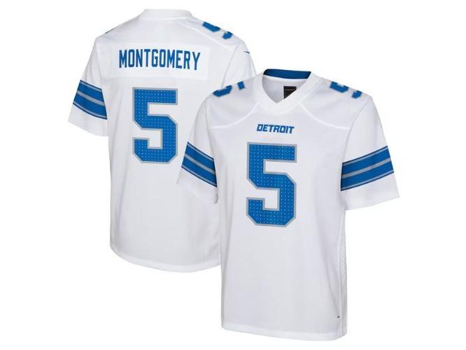 LIONS 5 MONTGOMERY Football Jersey