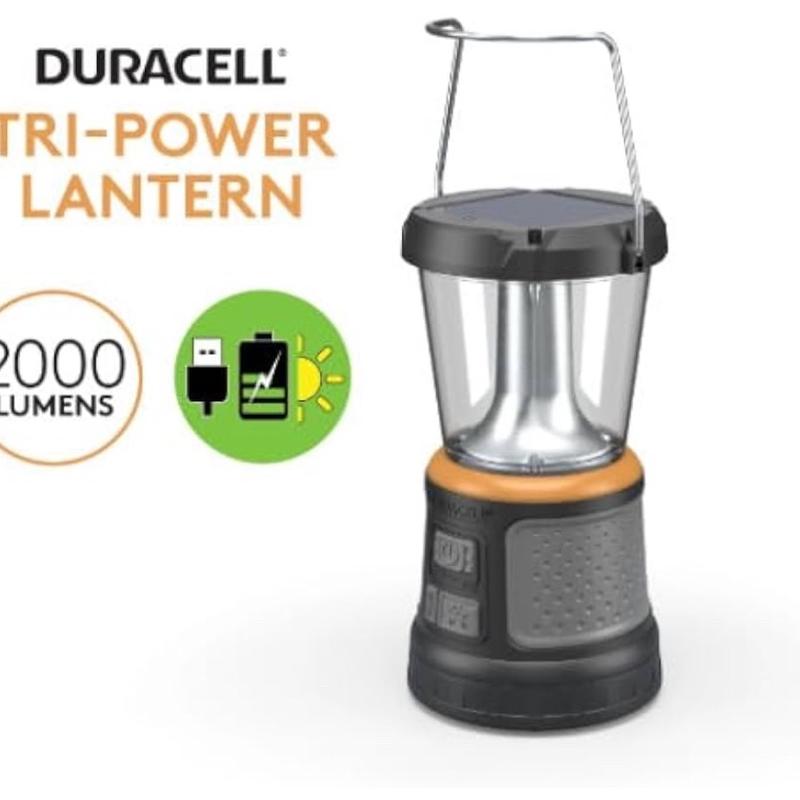 Duracell 2000 Lumen Tri-Power Lantern for Outdoor Lighting