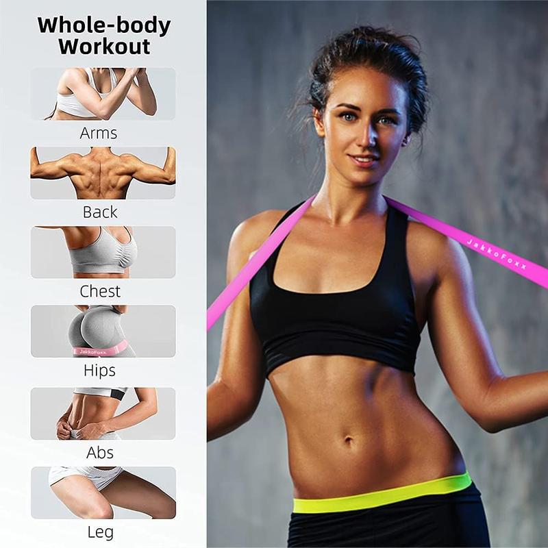 5 Set Resistance Loop Exercise Bands Exercise Bands for Home Fitness, Stretching, Strength Training, Physical Therapy,