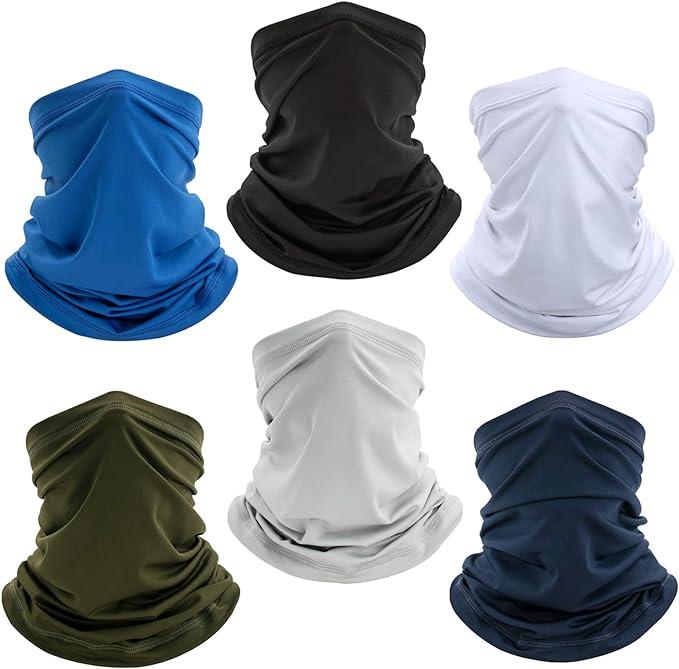 Neck Gaiter Bandana Face Mask: Cooling Gator Mask Face Cover for Men