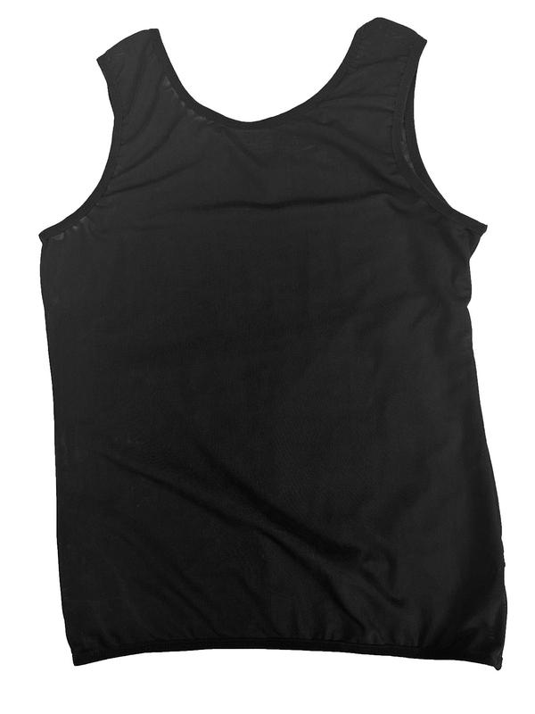 Men's Contrast Mesh Adjustable Hook & Eye Sports Vest, Breathable Tummy Control Tank Top, Men's Sportswear Clothing