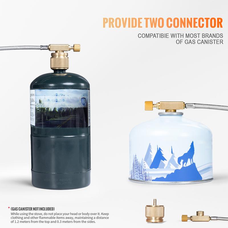 Outdoor camping Stove 2 in 1 Portable Propane Heater & Stove, Camping Ice Fishing Hunting Survival Emergency Gifts