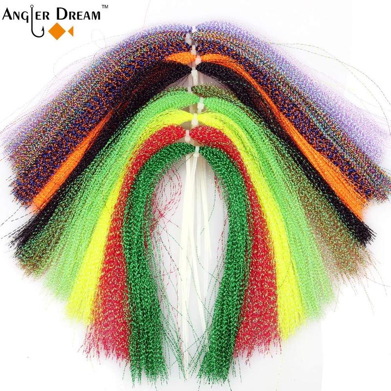 Fly Tying Materials 34bags Crystal Hlash Fly Tieing Kit forHook Lure 150PCS Per Color