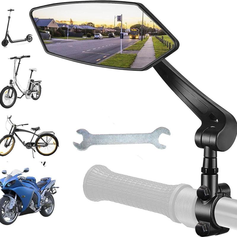 Bicycle Mirror, 1 Count Mountain Bike Handlebar Rearview Mirror, Universal Bike Accessory for Men & Women