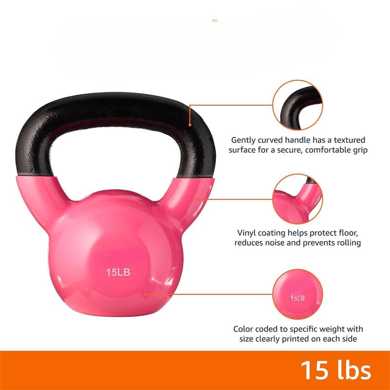 Vinyl Coated Cast Iron Kettlebell