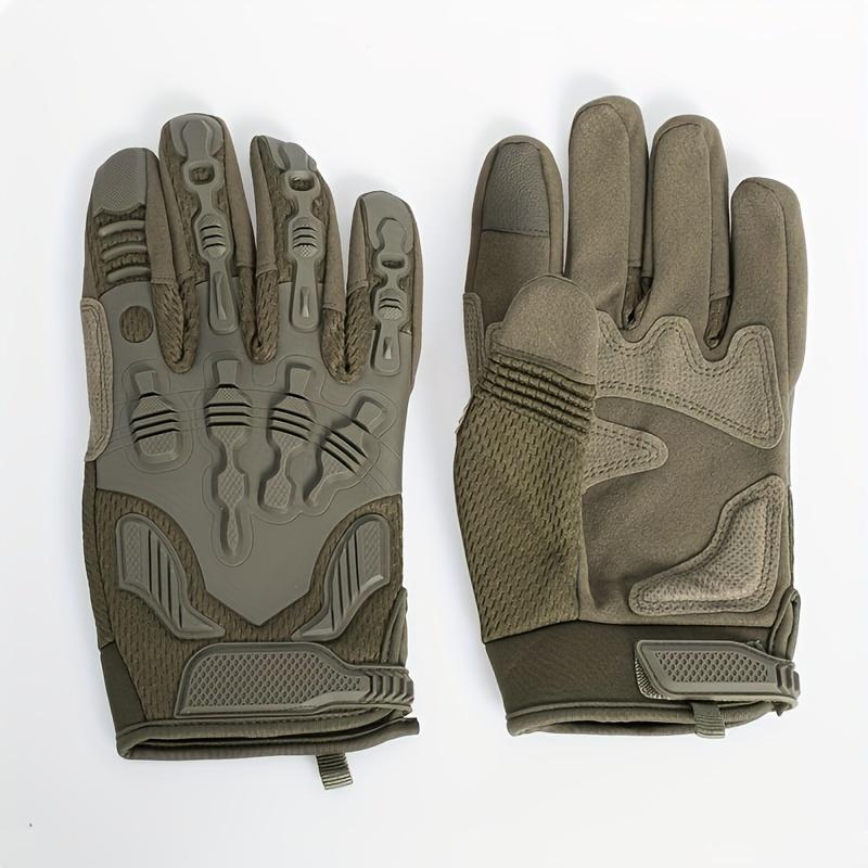 All-Season Full Finger Sports Gloves, Suitable for Outdoor Activities, Riding and Motorcycle Driving-Durable Polyester Material