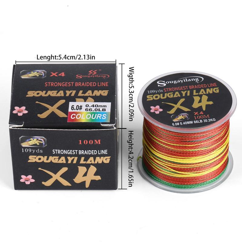 4-strand Fishing Line, Super Strong Fishing Long-range Casting Line, Fishing Accessories for Fishing Enthusiasts, Flyfishing, Fishing Equipment