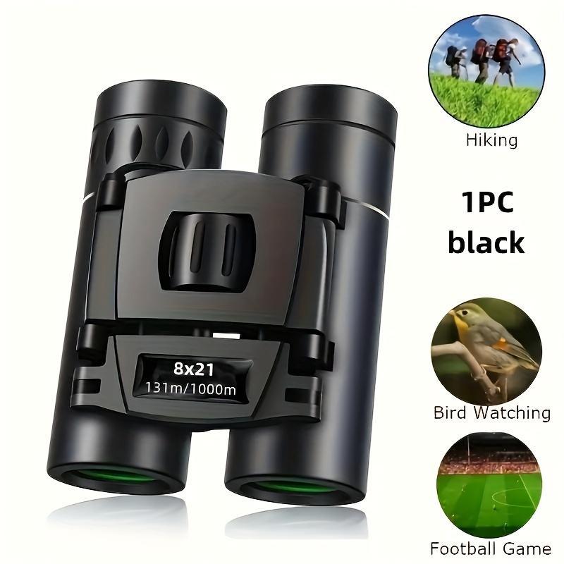 8x21 Binoculars, 4K High Definition Zoom Binoculars, Portable Folding Binoculars for Christmas Gift, Outdoor Binoculars for Camping, Travel, Concert