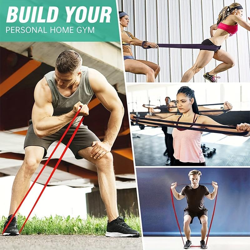 Sports Resistance Bands Set - Fitness Pull Ropes for Enhanced Leg Strength Training, Perfect for Squat Workouts- Durable and Portable Gym Alternative