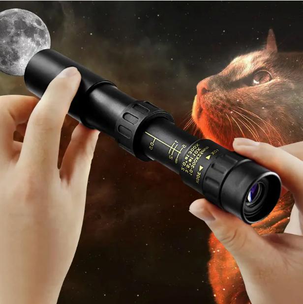 10-300X Zoom HD Portable Strong Binoculars Long Range Professional Spyglass Monocular Telescope Low Night Vision For Hunting