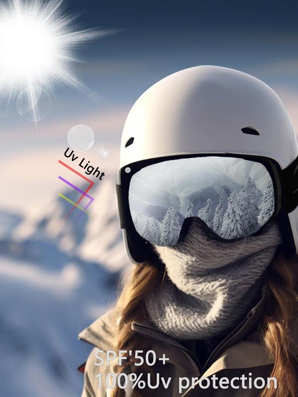 Magnetic Lens Ski Goggles, Anti-fog Snow Goggles, Professional Skiing Goggles, Outdoor Sports Eyewear for Men & Women