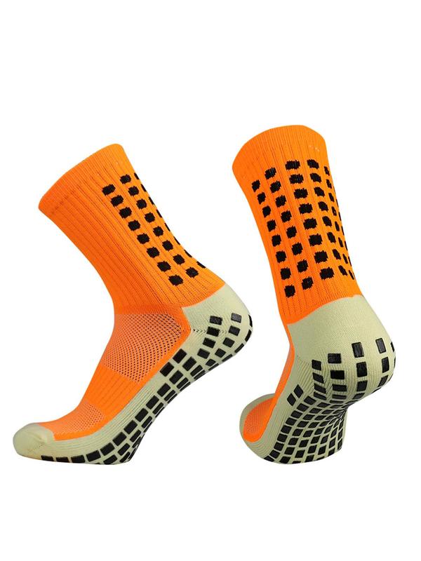 Men's Non-slip Grip Sock Soccer, Breathable Athletic Football Socks, Summer Compression Socks