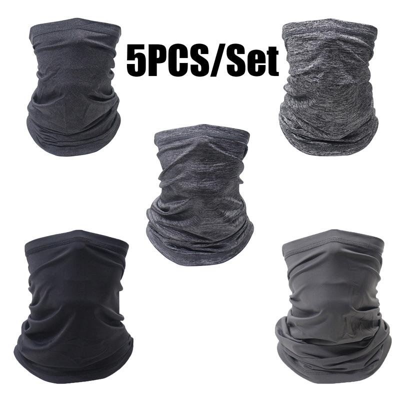 5PCS Camouflage Balaclava Face Mask UV Protection Men Women Sun Hood Tactical Motorcycle Running Riding