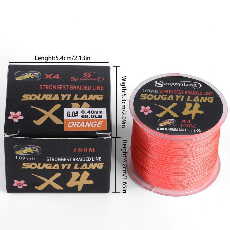 4-strand Fishing Line, Super Strong Fishing Long-range Casting Line, Fishing Accessories for Fishing Enthusiasts, Flyfishing, Fishing Equipment