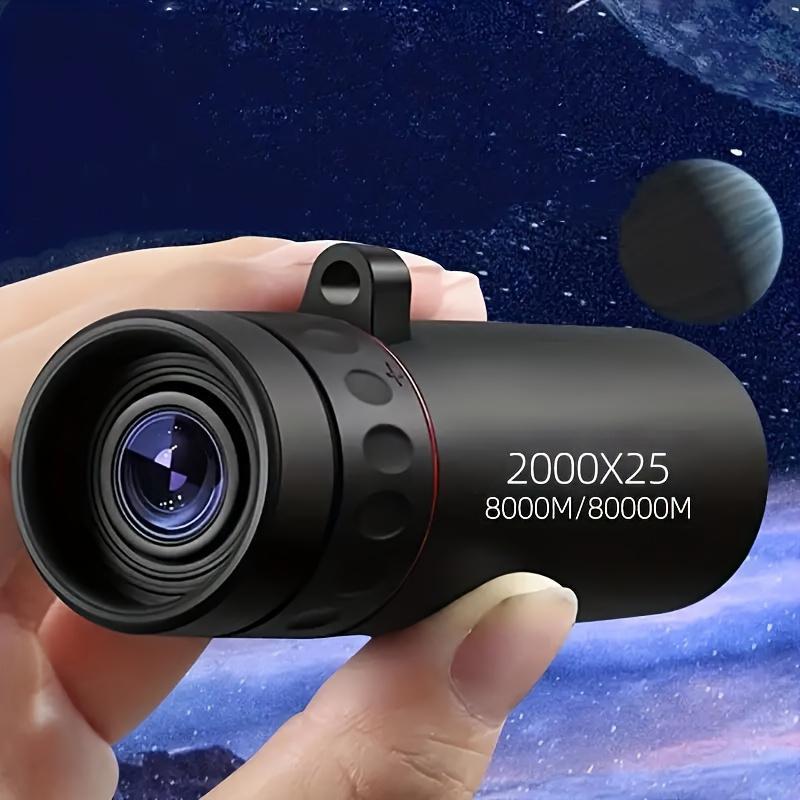 2000x25 HD Magnification Monocular High Power Telescope, Portable Single Tube Telescope, Suitable for Outdoor Camping, Travel, Concerts, Fishing