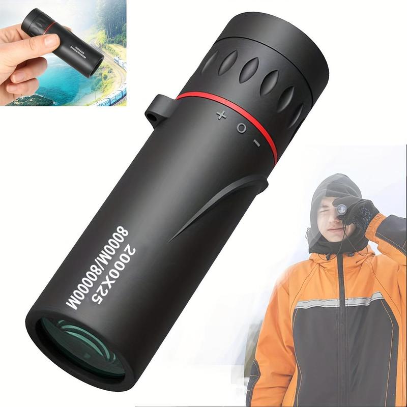 2000x25 HD Magnification Monocular High Power Telescope, Portable Single Tube Telescope, Suitable for Outdoor Camping, Travel, Concerts, Fishing