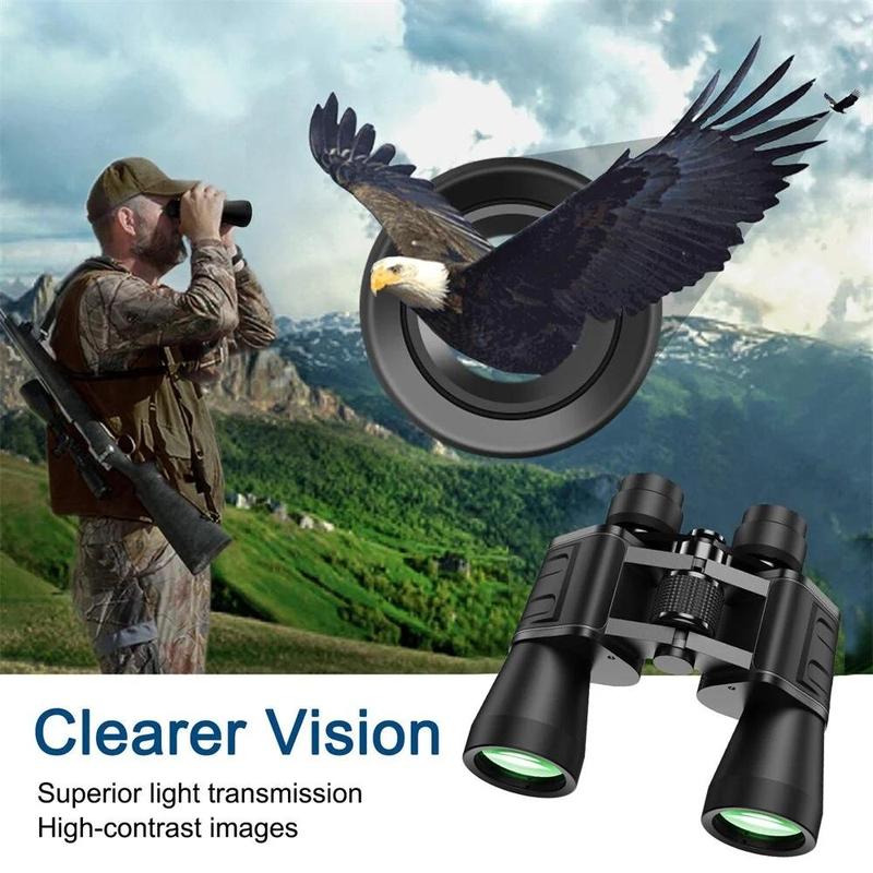 10x50 Binoculars with Storage Bag, High Power Binoculars, Waterproof Binoculars for Outdoor Camping & Hiking & Hunting & Bird Watching