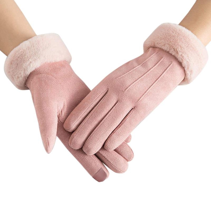 Womens Gloves Winter Touchscreen Texting Phone Windproof Gloves Soft Fleece Lined Cold Weather Thermal Warm Gloves for Running Driving Hiking Skiing