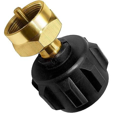 2 PCS ofUniversal Propane adapter,  Propane Refill Adapter, Fill 1 Pound Bottles from 20lb Tank, Easy to Use, Solid Brass propane adapter