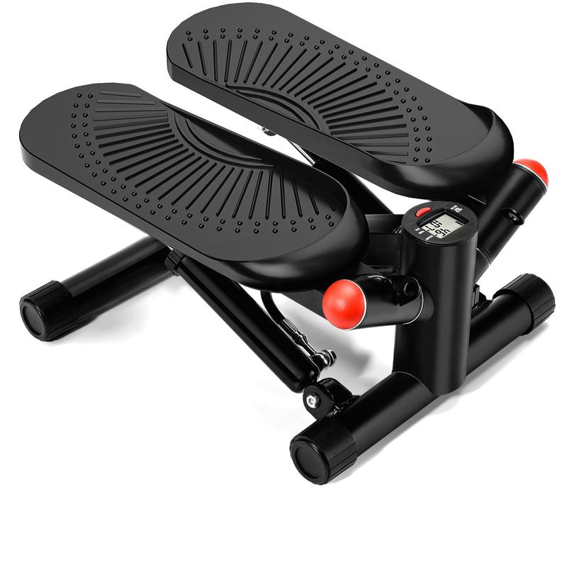 2024 New Stepper for Exercise at Home,Upgraded Air-Powered Twist Steppers with Resistance Bands,Stair Stepper with 330lbs Loading Capacity,10DB Super Quiet Twist Stepper Portable Exercise Equipment for Full Body Workout vibrationalplates