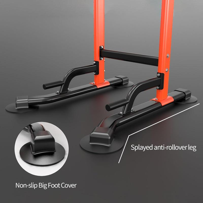 A Pull Up Dip Station For Home Gym Strength Training Fitness Workout Station Chin-Ups Push-Ups Pull-Ups Dip-Ups 330LBS T055CDC