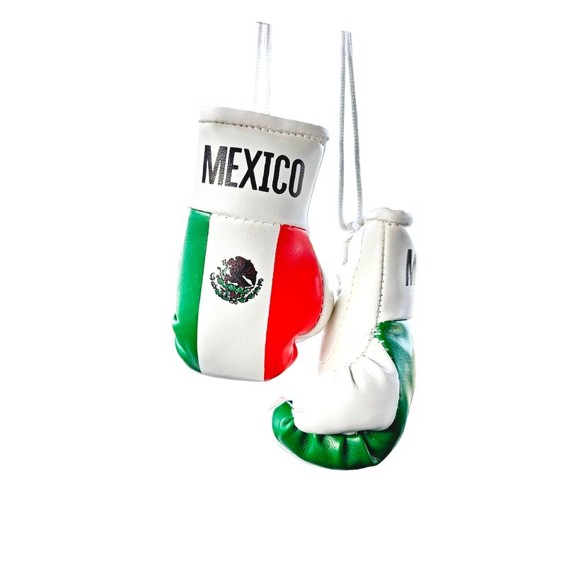 Mexico Flag Mini Boxing Gloves For Hanging