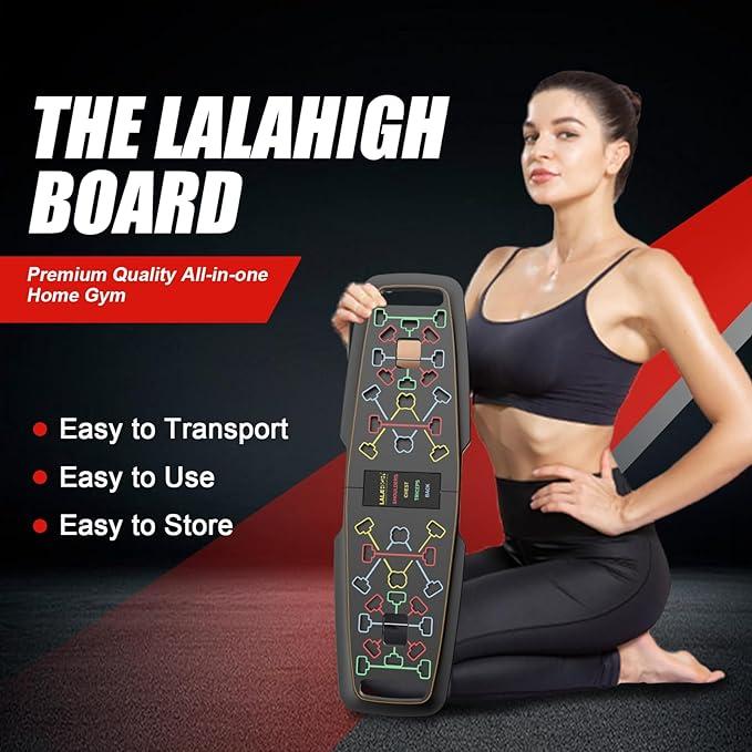 Foldable Push Up Board - Portable Bar for Upper Body Workout -Multiple Grip Positions-Compact Strength Training Equipment for Home Gym and Travel